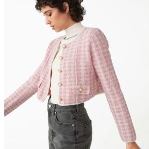 & Other Stories Pink Tweed Women's Jacket